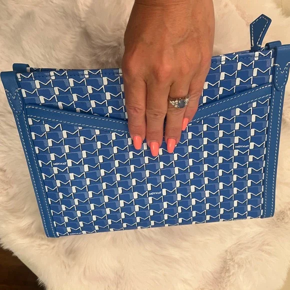 Moynat Paris M Nomad Pouch in Blue - Picture 1 of 12